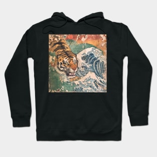 TIGER VINTAGE WOODBLOCK PRINT Hoodie